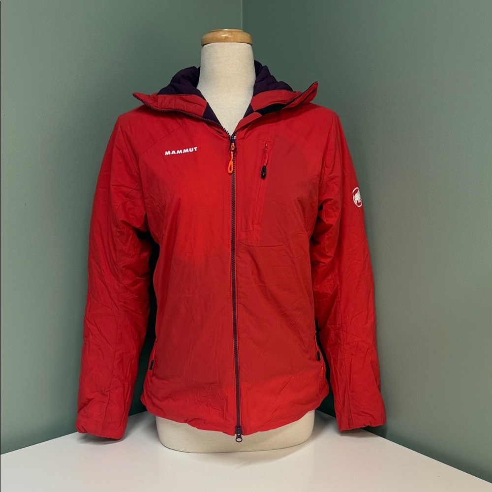 New Mammut Hooded and Insulated Red Jacket